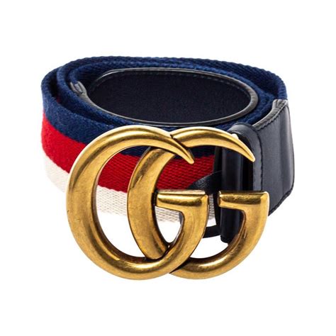 blue gucci belt for sale|Gucci belt navy blue.